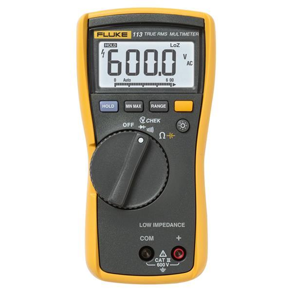 Produktfoto 1 von Fluke 113 HandDigital Digital-Multimeter, CAT III, CAT IV 600V ac, 60kΩ, ISO-kalibriert