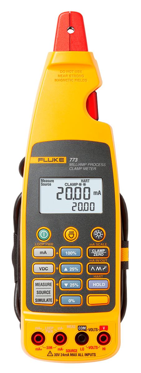 Produktfoto 1 von Fluke 773 Zangenmessgerät Strom, Spannung, 30V dc / 100mA dc, ISO-kalibriert