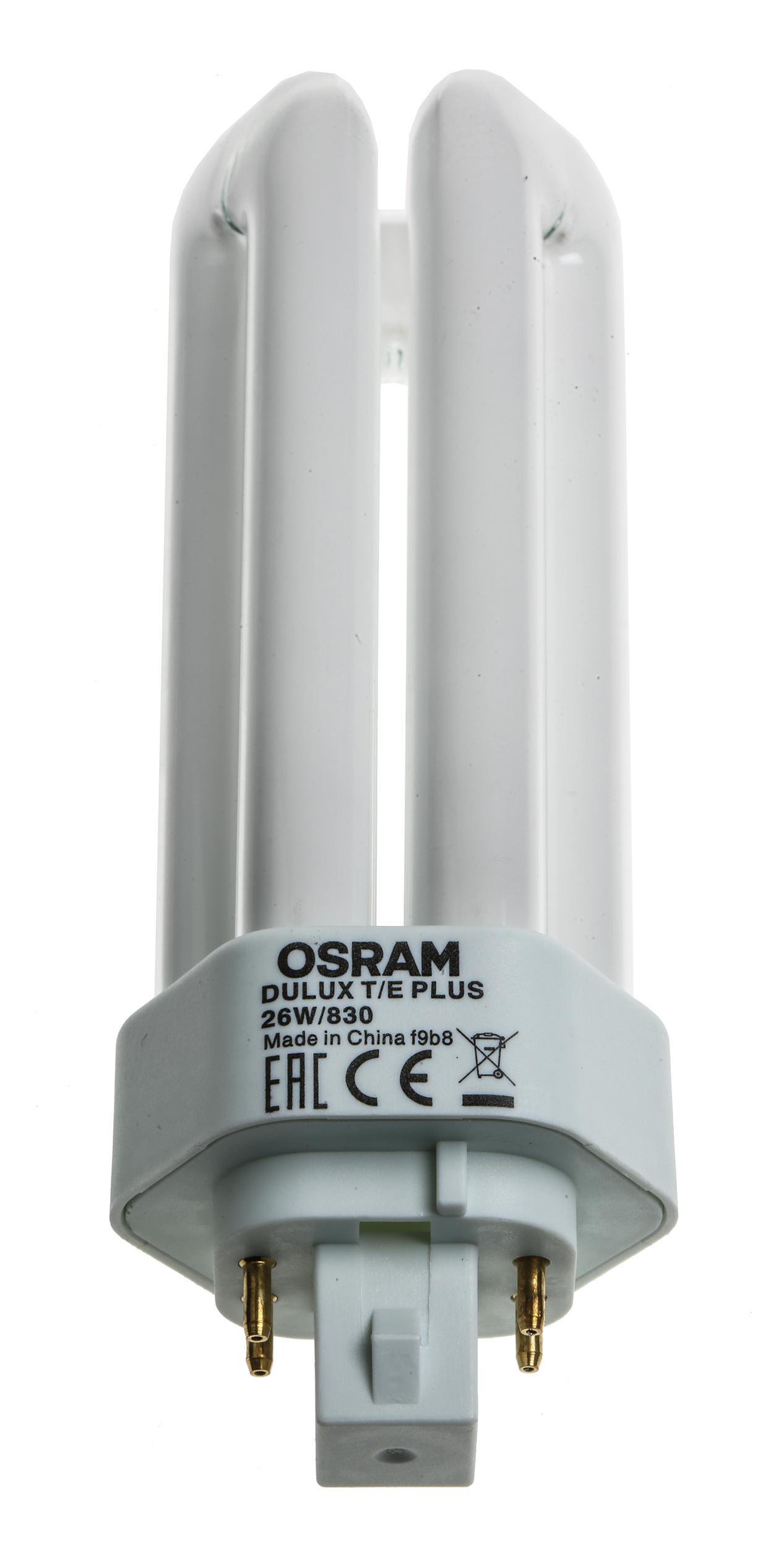 Produktfoto 1 von Osram DULUX 3-Rohr Energiesparlampe, 26 W L. 132 mm, Sockel GX24q 3000K Ø 49mm