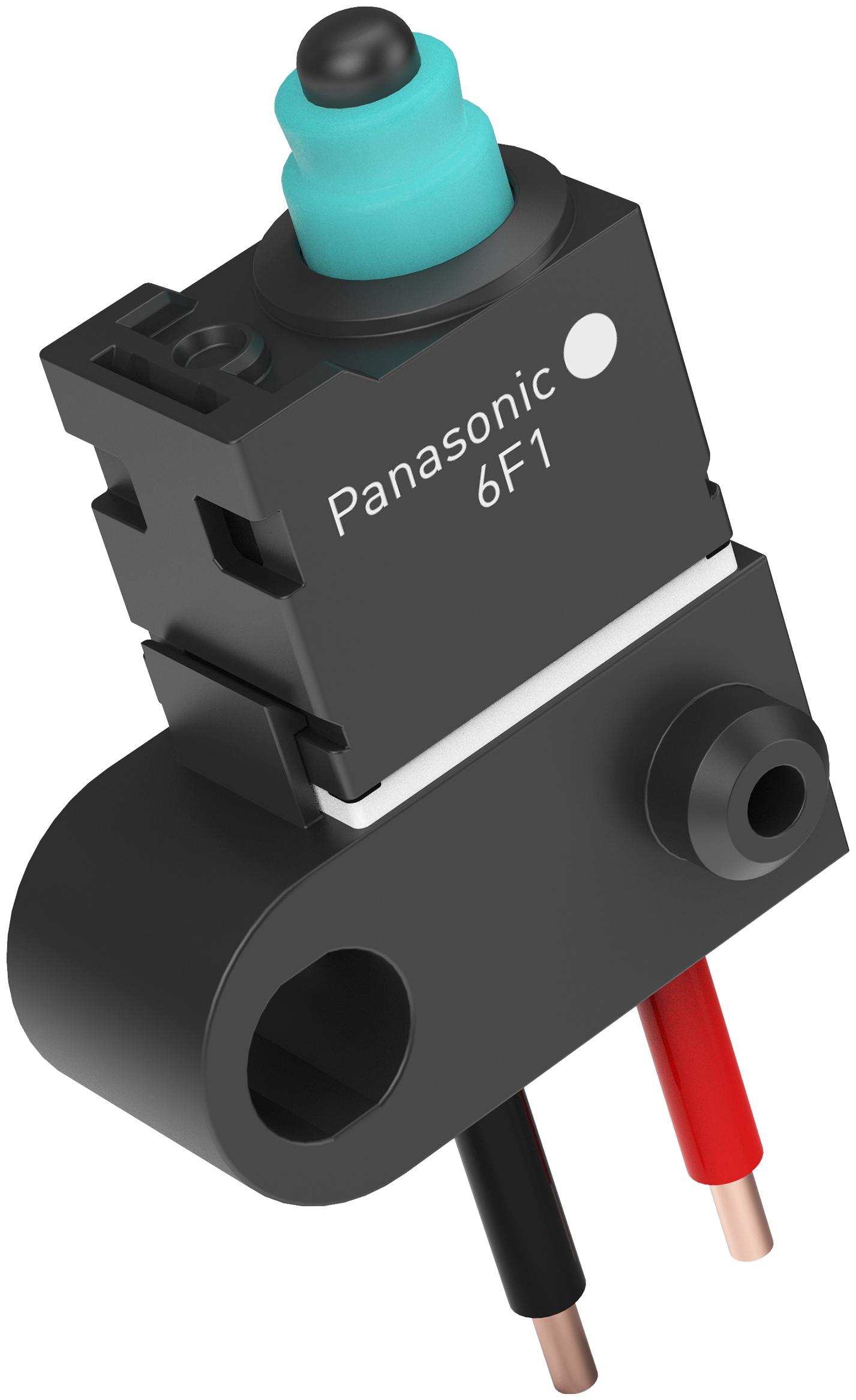 Panasonic Sprungkontakt-Mikroschalter Stift Stößel-Betätiger Drahtanschluss, 50 mA bei 16 V dc, 1 Öffner IP 67