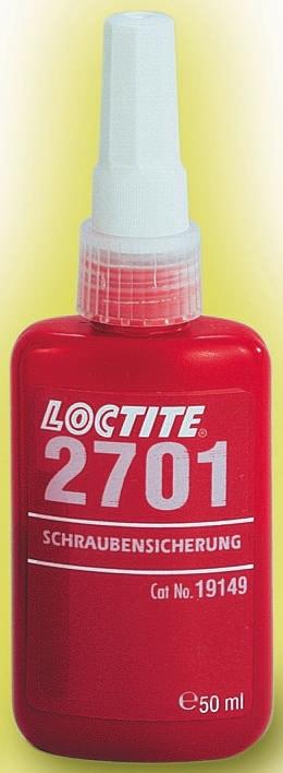 Produktfoto 1 von Loctite 2701 Schraubensicherungsklebstoff anaerob Flüssig Grün 10 ml, Hochfest aushärtend in 12 h