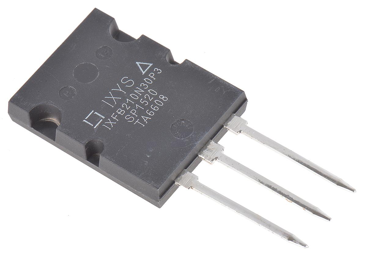 IXYS HiperFET, Polar3 IXFB210N30P3 N-Kanal, THT MOSFET 300 V / 210 A 1,89 kW, 3-Pin PLUS264