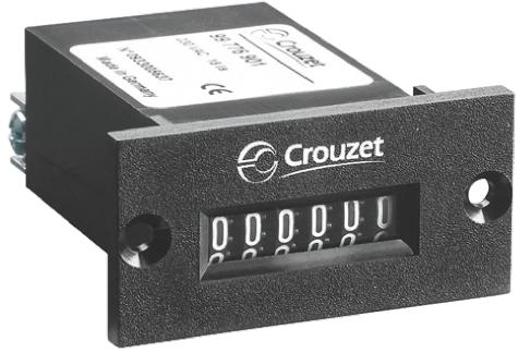 Produktfoto 1 von Crouzet CIM24 Zähler Mechanisch 6-stellig, Impulse, 24 Vdc, 999999