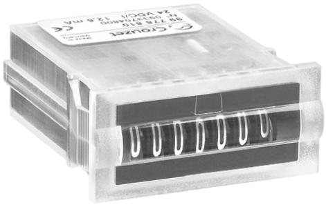 Crouzet CIM15 Zähler Mechanisch 7-stellig, Impulse, 24 Vac