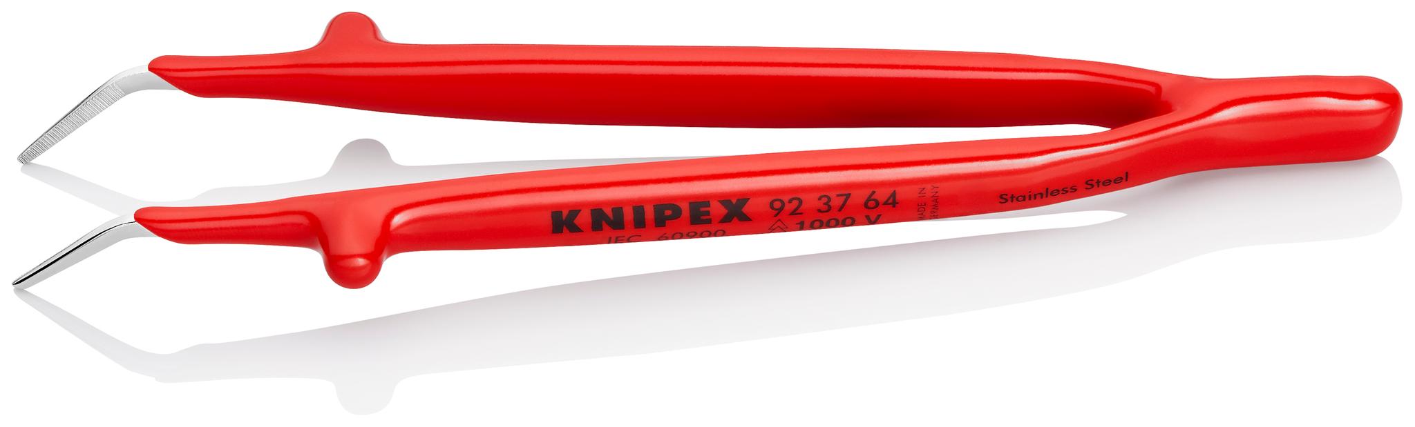 Produktfoto 1 von Knipex Edelstahl Pinzette, 150 mm Abgewinkelt, Spitze Glatt Antimagnetisch 1-teilig