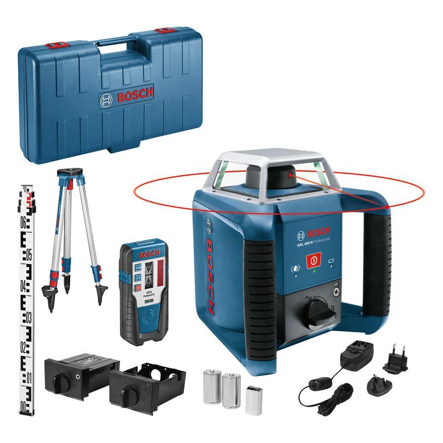 Bosch GRL 400 H Rotationslaser selbstnivellierend Rot, Klasse 2