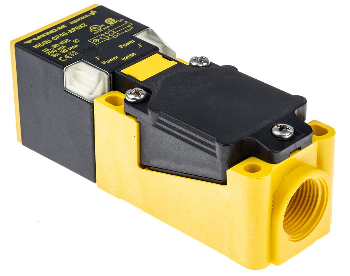 Produktfoto 1 von Turck Näherungssensor PNP 10 → 30 Vdc / 200 mA, Kubisch 50 mm, IP68