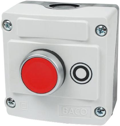 Produktfoto 1 von BACO LBX1 Drucktaster-Steuerstation Kunststoff, IP 66