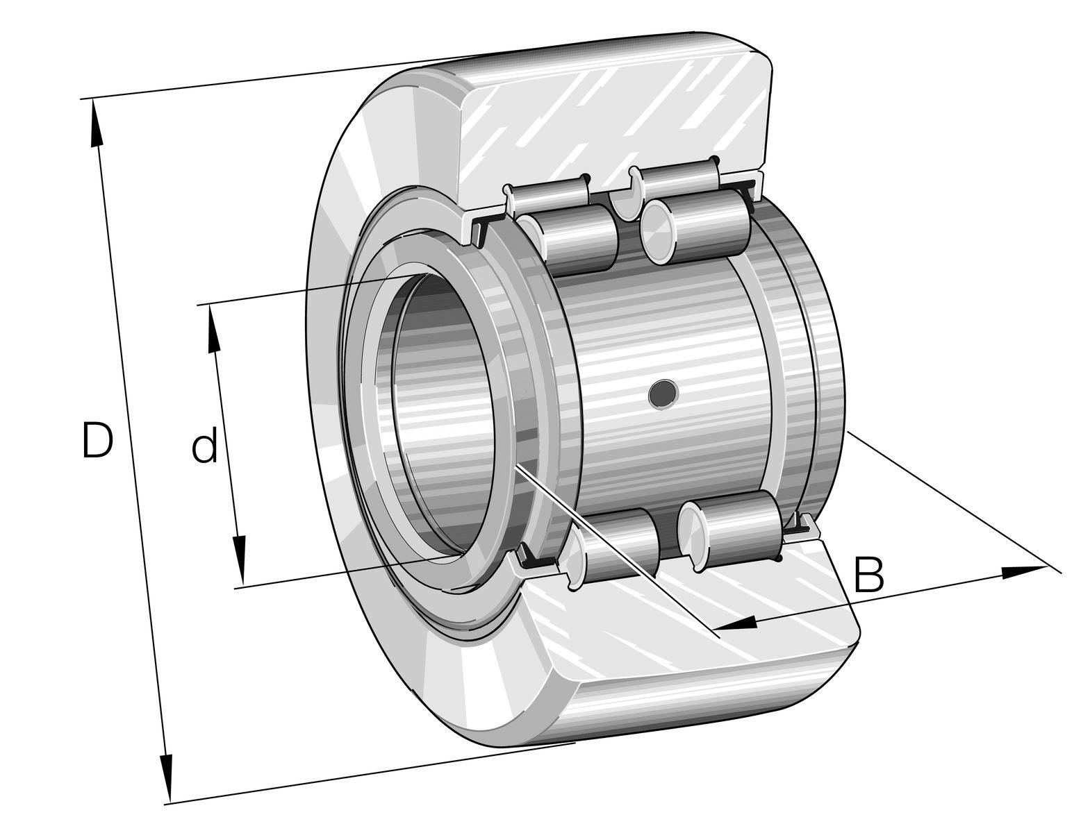 INA Laufrolle, Wellen-Ø 47mm, 15.9N