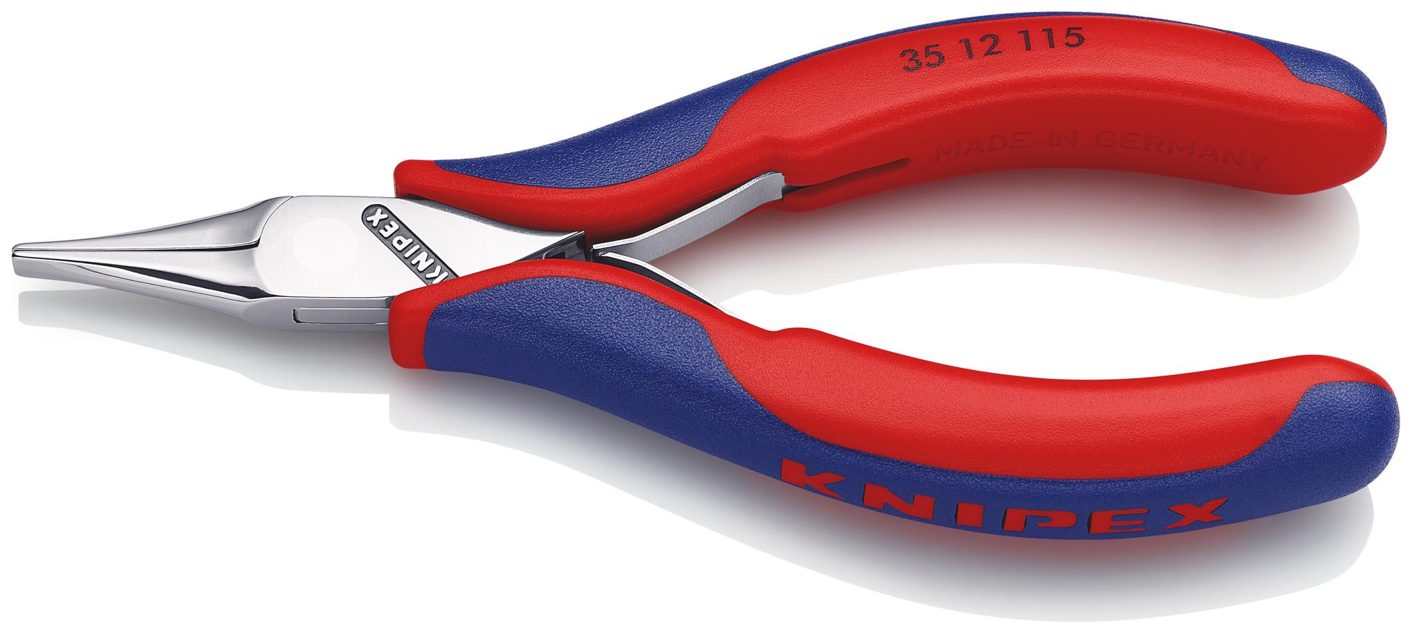 Produktfoto 1 von Knipex 35 12 Elektronikzange, Flachzange / Backen 22.5mm 115 mm