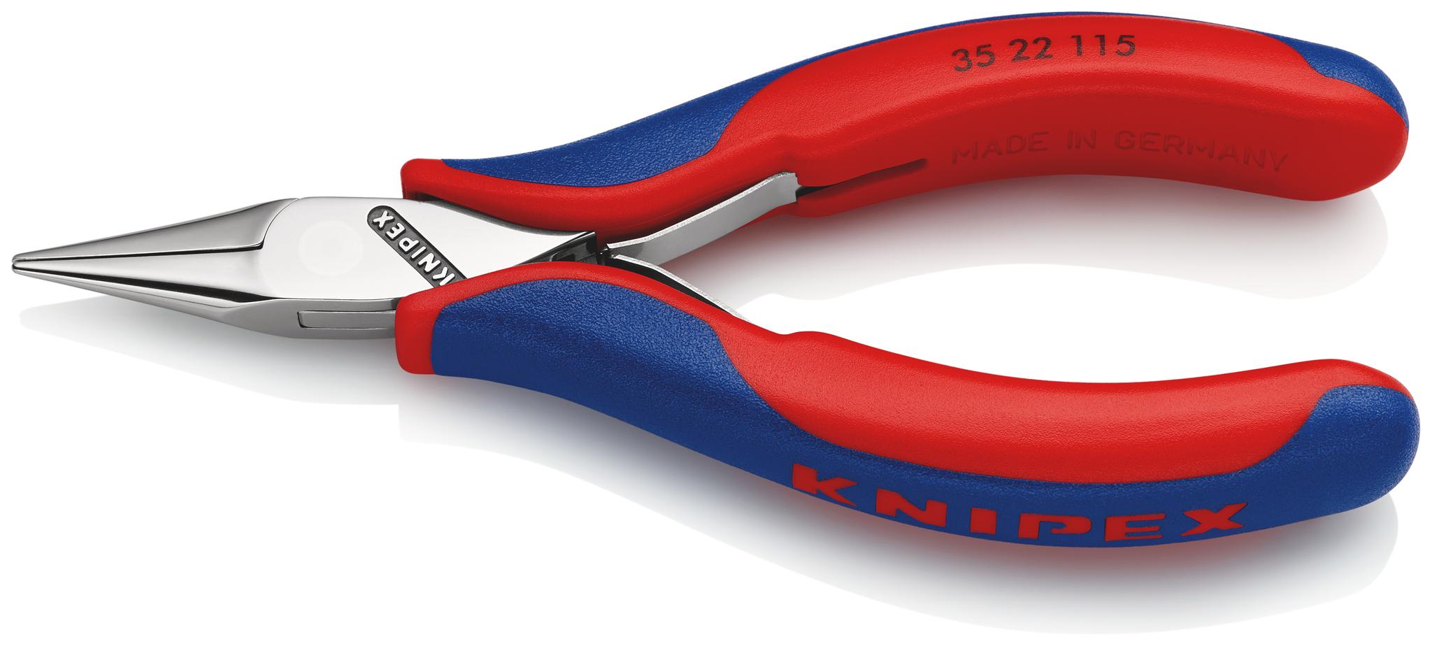 Produktfoto 1 von Knipex 35 22 Spitzzange / Backen 22.5mm, gebogen 115 mm