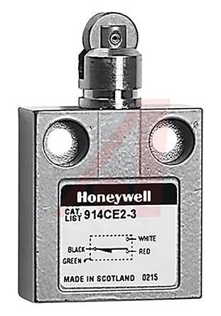 Produktfoto 1 von Honeywell 914CE Endschalter, Rollenstößel, 1-poliger Wechsler, Schließer/Öffner, IP66, IP67, IP68, Zinkdruckguss, 5A