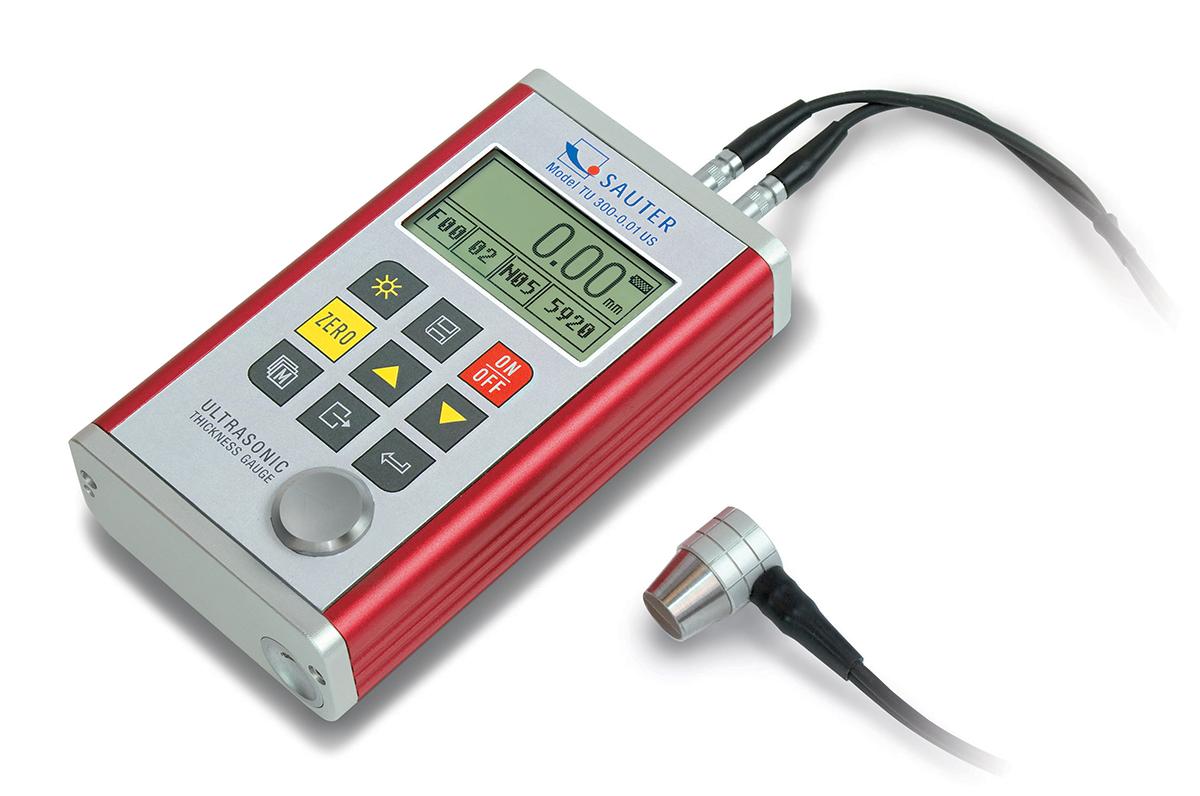 Sauter TU 80-0.01 US Materialdickenmessgerät mit LCD Anzeige, 0.75mm → 80mm 0,5 % / 0,01 mm