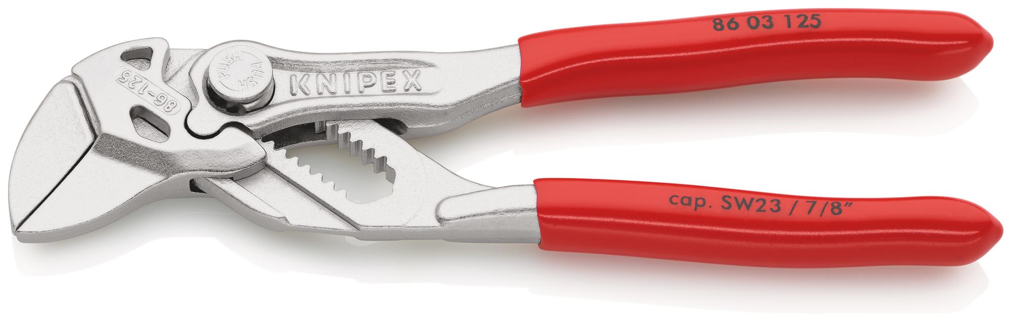 Produktfoto 1 von Knipex 86 03 Zangenschlüssel / Backen 23mm 125 mm