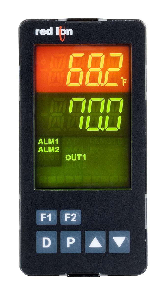 Produktfoto 1 von Red Lion PXU PID Temperaturregler Tafelmontage, 1 x Halbleiterrelais Ausgang/ Widerstandsthermometer, Thermoelement