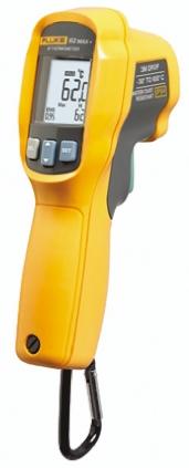 Fluke 62 MAX PLUS Infrarot-Thermometer 12:1, bis +650°C, Celsius/Fahrenheit, ISO-kalibriert