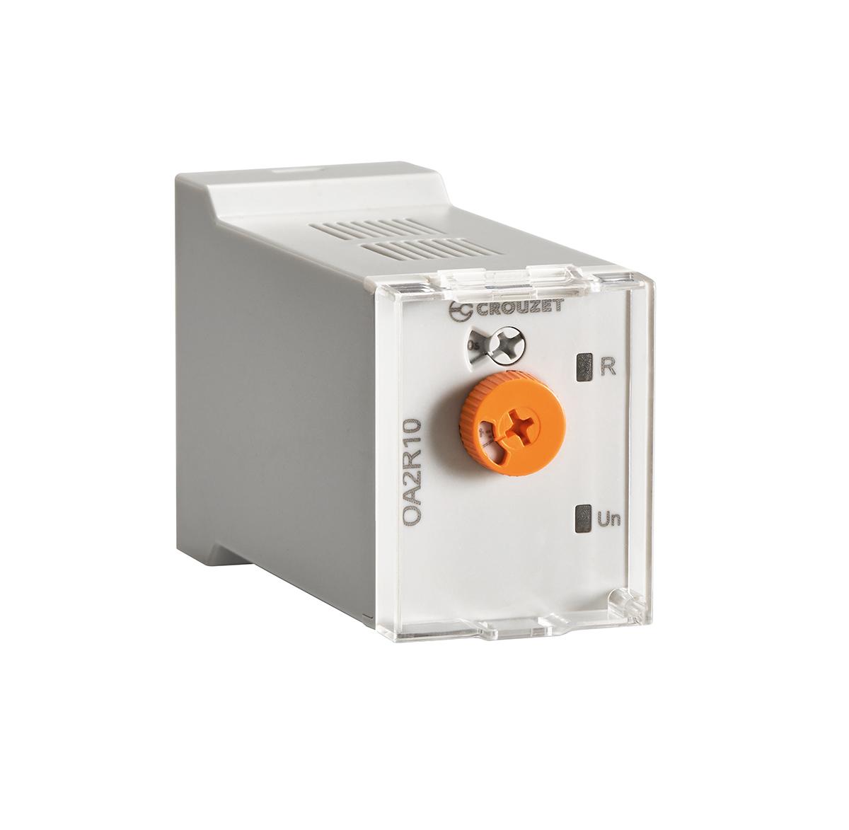 Produktfoto 1 von Crouzet OA2R Zeitrelais, Steckanschluss , 0,05 s [arrow/] mehrere Stundenmin, 12 → 240V ac/dc, 2 Kont.