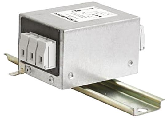 Produktfoto 1 von Schurter FMAC RAIL Entstörfilter, 480 V ac, 3A, DIN-Schiene 1.1W, Schraub, 3-phasig 0,02 mA / 50 → 60Hz Single