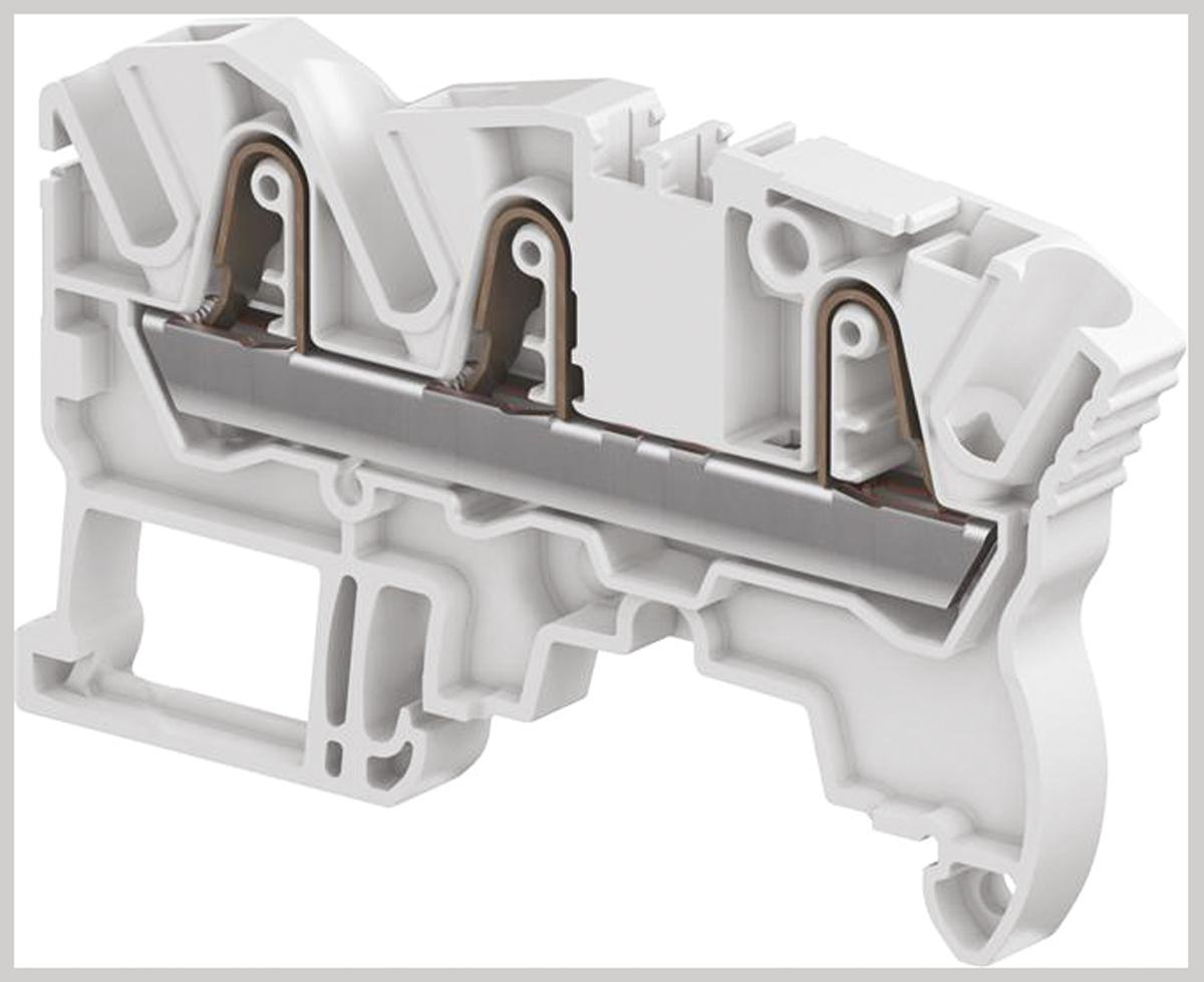 Entrelec ZK4 Reihenklemme Einfach Grau, 4mm², 1 kV ac / 32A