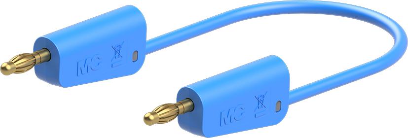 Produktfoto 1 von Staubli Messleitung Stecker, Blau 1m, 30V ac / 19A