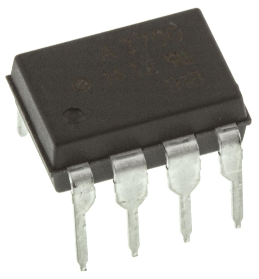 Broadcom THT Optokoppler AC/DC-In / Darlington-Out, 8-Pin PDIP, Isolation 3,75 kV eff