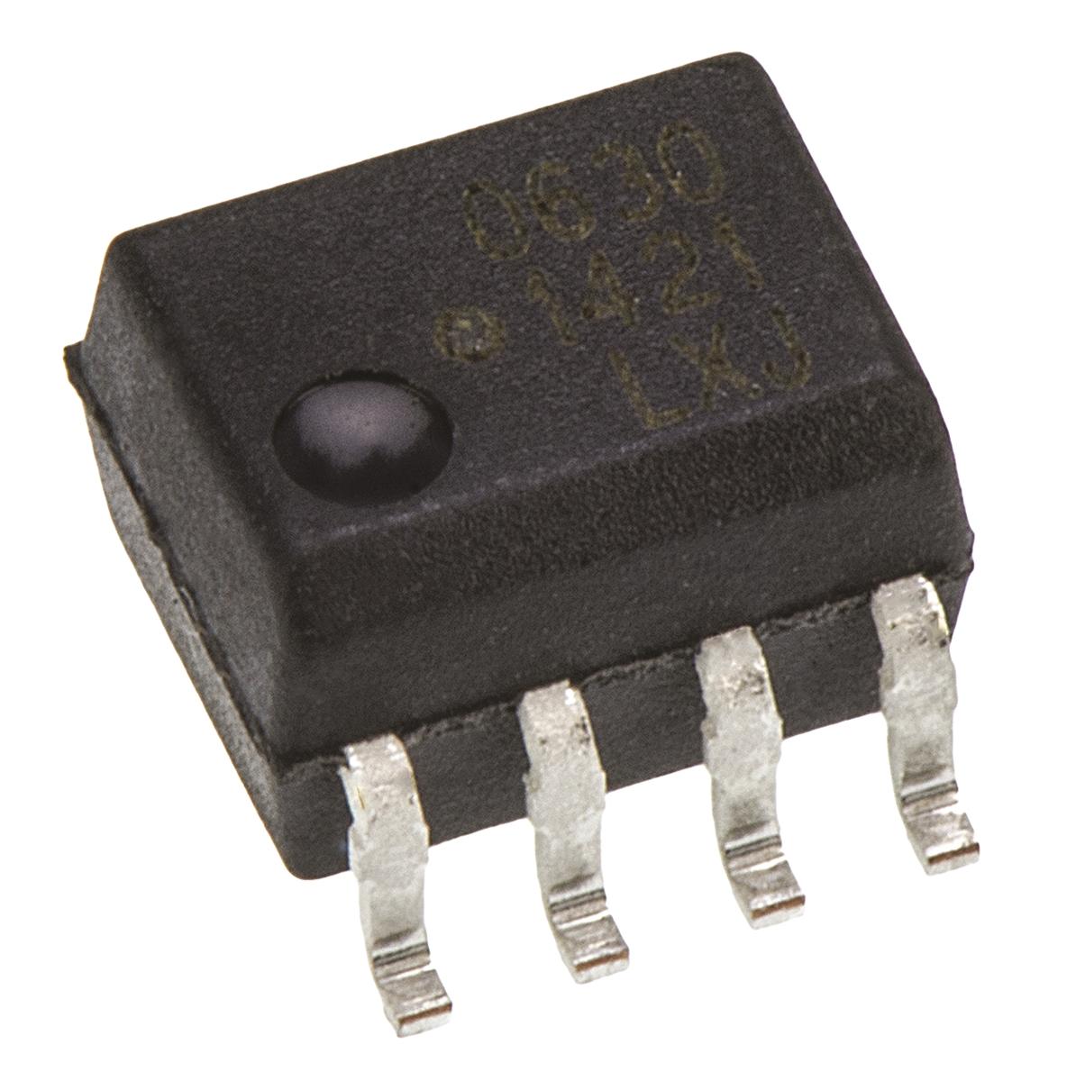 Produktfoto 1 von Broadcom THT Dual Optokoppler DC-In / Transistor-Out, 8-Pin SOIC, Isolation 3,75 kV eff