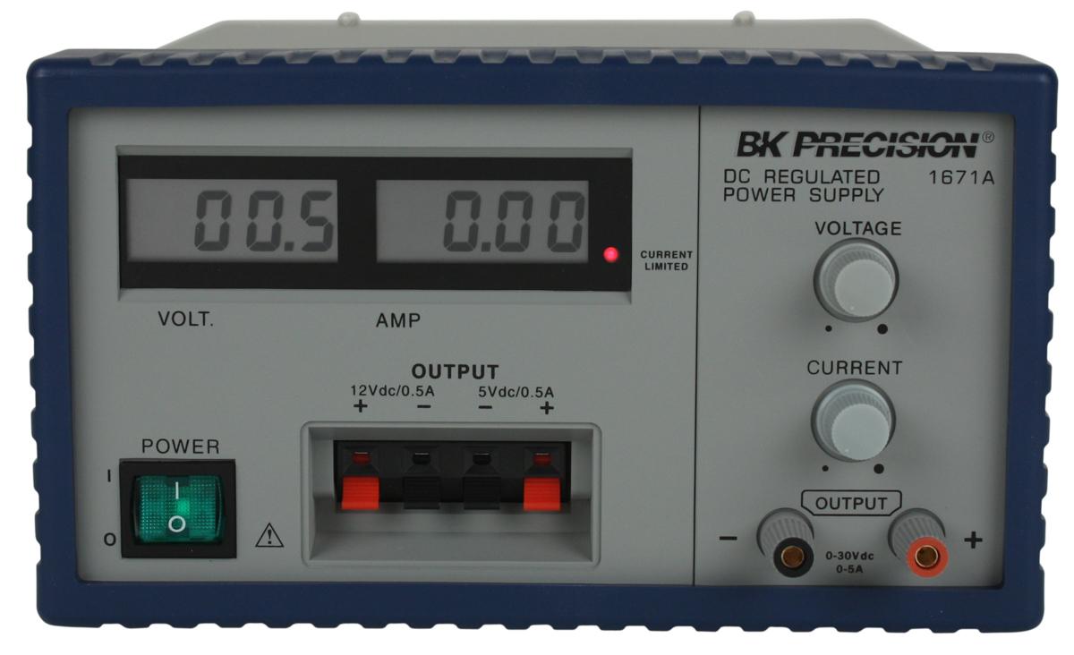 Produktfoto 1 von BK Precision BK1671A 3-Kanal Digital Labornetzgerät 158W, 30V / 5A