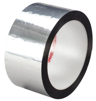 Produktfoto 1 von 3M SCOTCH 850 Polyester Abdeckband silbern, Stärke 0.05mm Acryl-Kleber 25mm x 66m