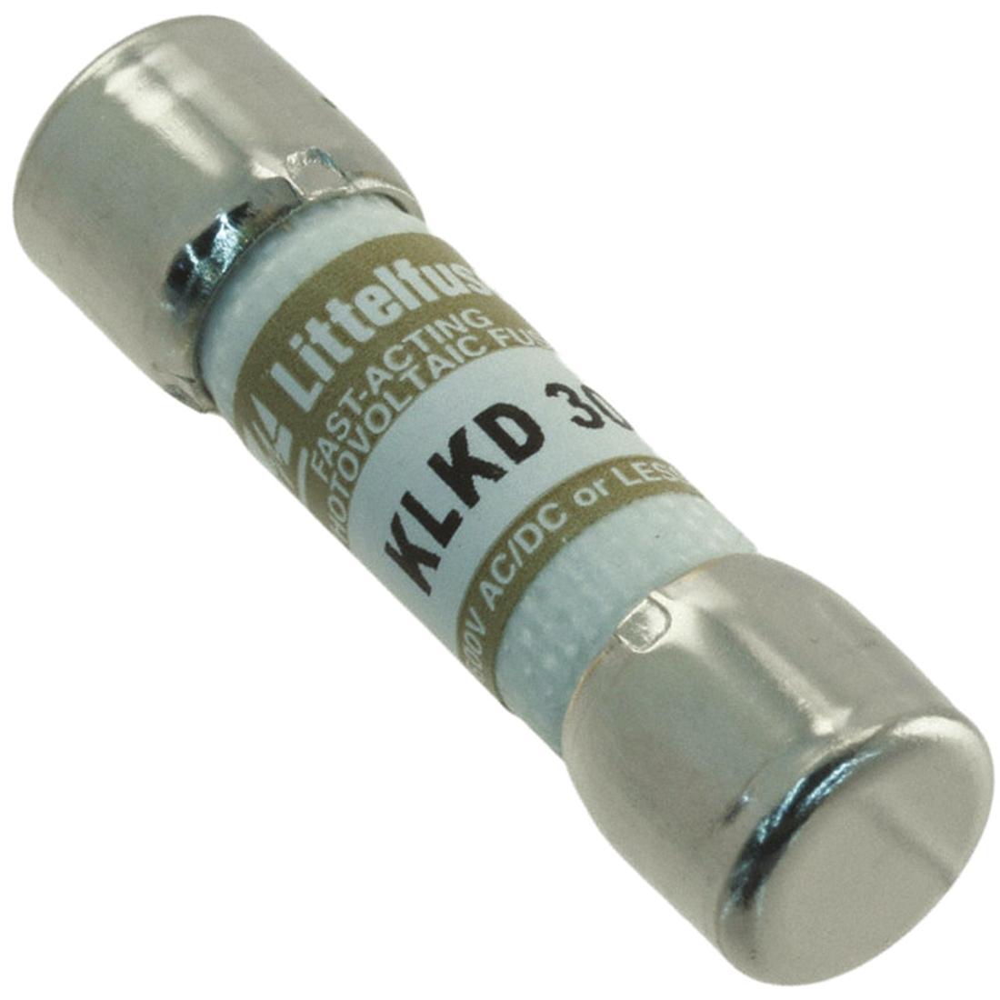 Littelfuse KLKD Feinsicherung F / 30A 10 x 38mm 600V ac/dc Melamin