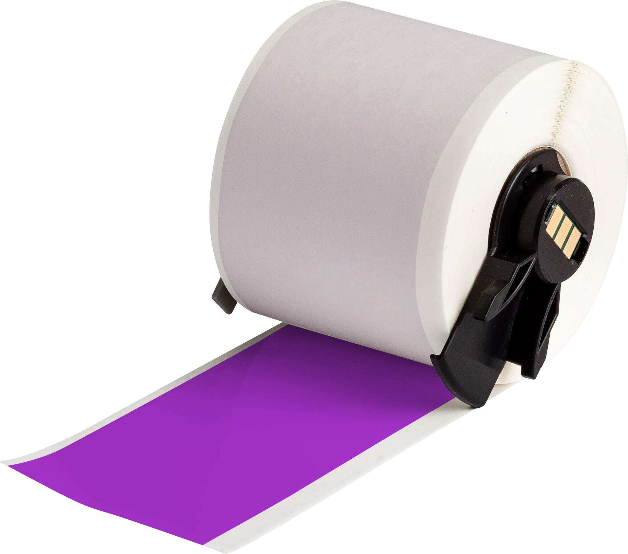 Produktfoto 1 von Brady B-595 Vinyl Etikette auf Rolle x 50.8mm für BMP61, M611 auf Weiß, Violett Ja