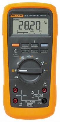 Fluke 28 Hand Digital-Multimeter, CAT III, CAT IV 1000V ac / 10A ac, 50MΩ, DKD/DAkkS-kalibriert