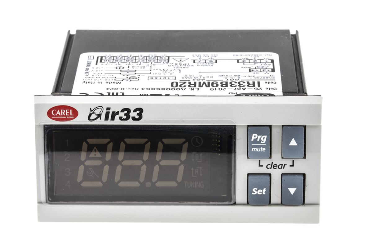 Carel IR33 PID Temperaturregler Tafelmontage, 2 x Analog, Relais Ausgang/ Analog, Digital, PT100, PT1000, Thermoelement