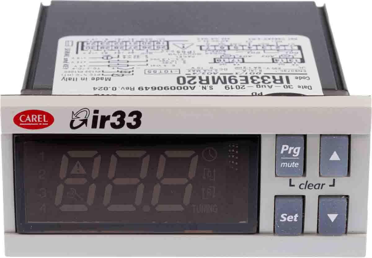 Carel IR33 PID Temperaturregler Tafelmontage, 4 x Analog, Relais Ausgang/ Analog, Digital, PT100, PT1000, Thermoelement