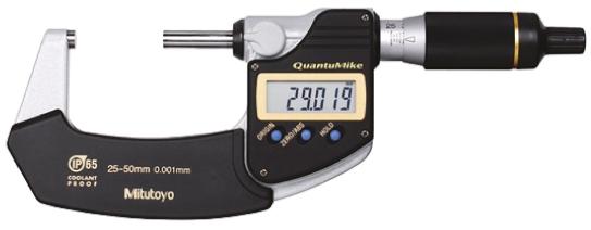 Produktfoto 1 von Mitutoyo Digital Mikrometer Spezial-Messschraube Metrisch, 25mm bis 50mm / ±1 μm, DKD/DAkkS-kalibriert