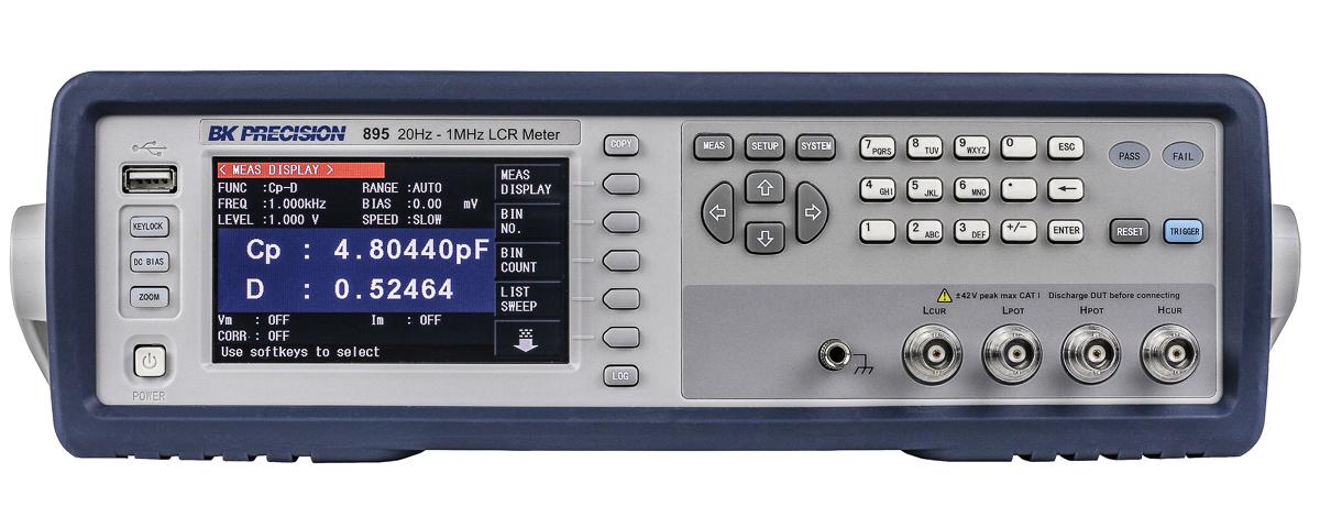 Produktfoto 1 von BK Precision BK895 LCR-Messgerät 100mF 100 MΩ 100000H, Tischgerät, 1000kHz TFT