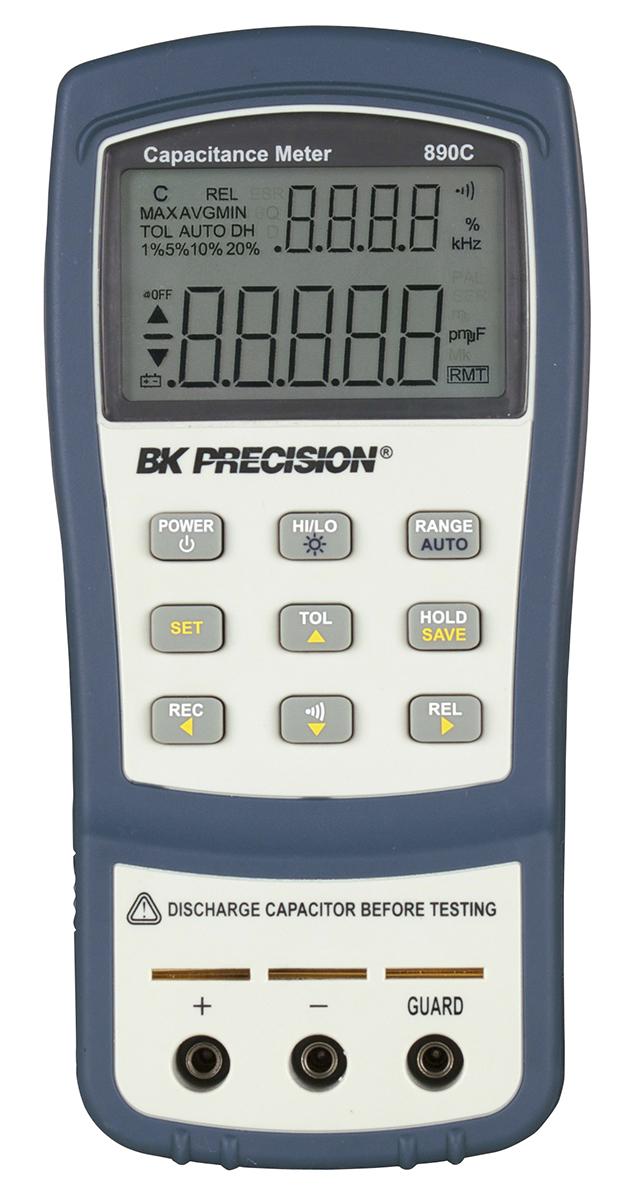 Produktfoto 1 von BK Precision BK890C Kapazitätsmessgerät 50mF Batterie 9 V, Handgerät LCD