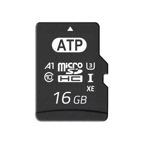 Produktfoto 1 von ATP Micro SDHC Micro SD Karte 16 GB Class 10, U3, UHS-I Industrieausführung