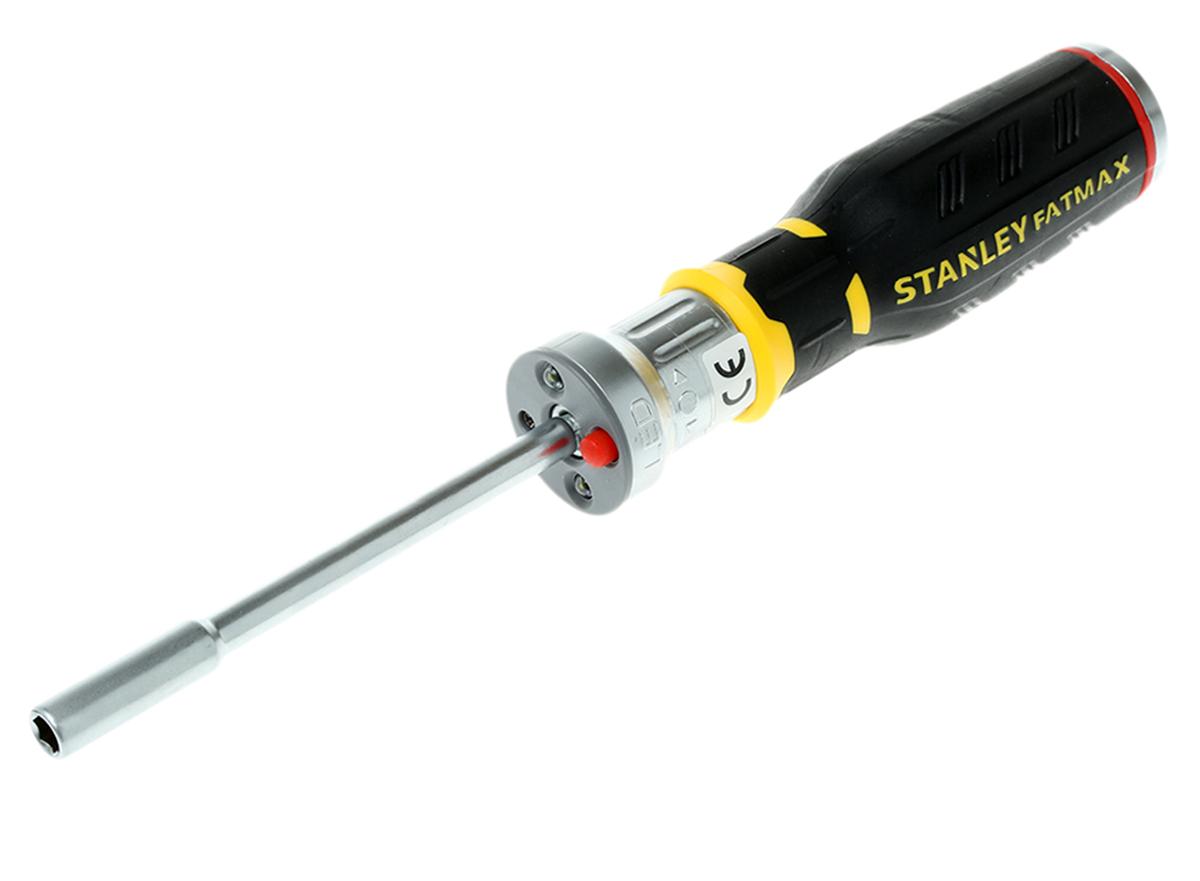 Stanley Ratschen-Schraubendreher- und Bitsatz Schlitz, PHILLIPS®, POZIDRIV®, TORX®, 12 Stück