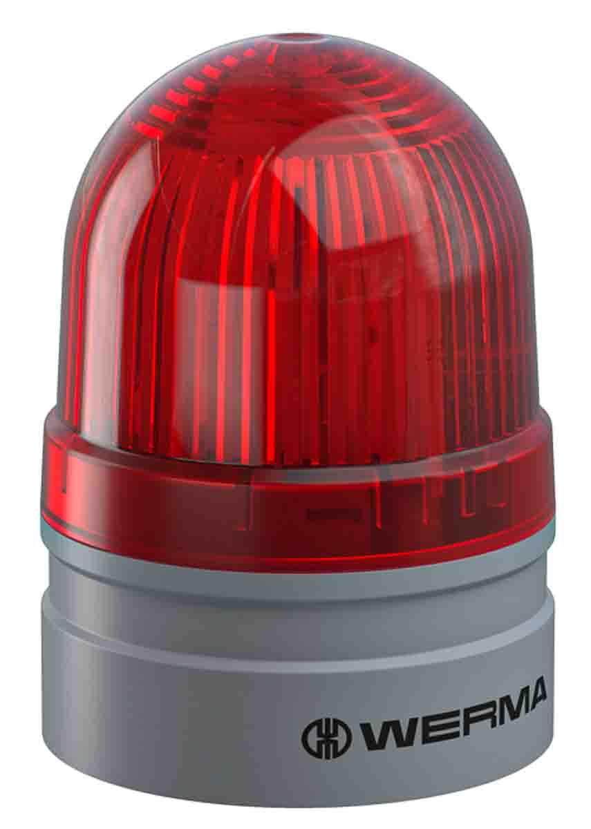 Produktfoto 1 von Werma EvoSIGNAL Mini, LED Blitz, Dauer Signalleuchte Rot, 24 V, Ø 62mm x 85mm