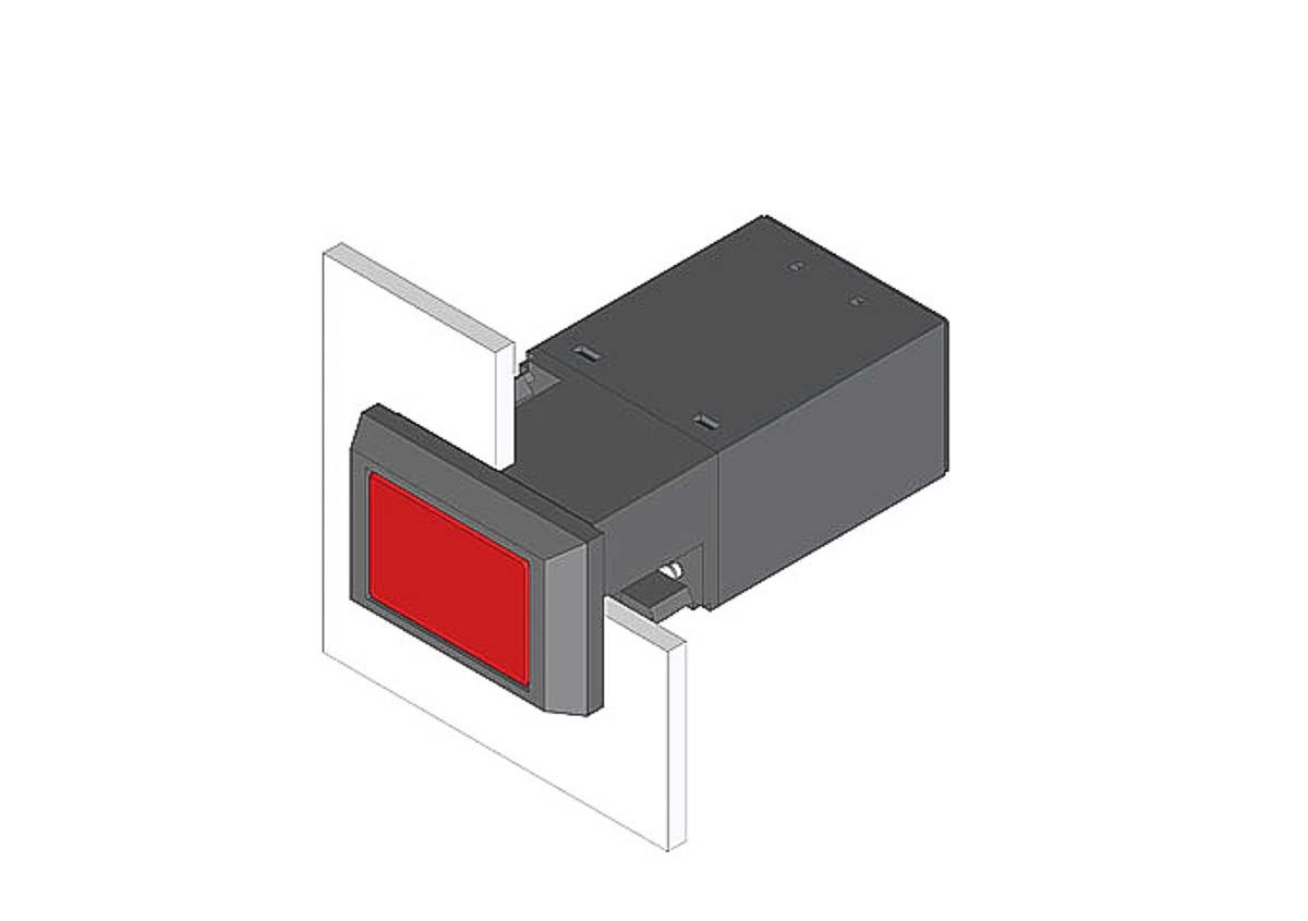 Produktfoto 1 von EAO Modularschalter-Betätiger Drucktasten-Betätigungselement für Serie 22