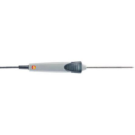 Testo Temperatursensor, K x 50 mm, 114 mm Einstechsonde, max.Temp +400 °C, ISO-kalibriert