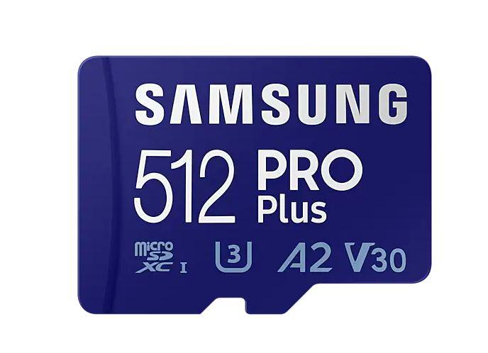 Produktfoto 1 von Samsung MicroSDXC Micro SD Karte 512 GB A2, U3, V30, MLC