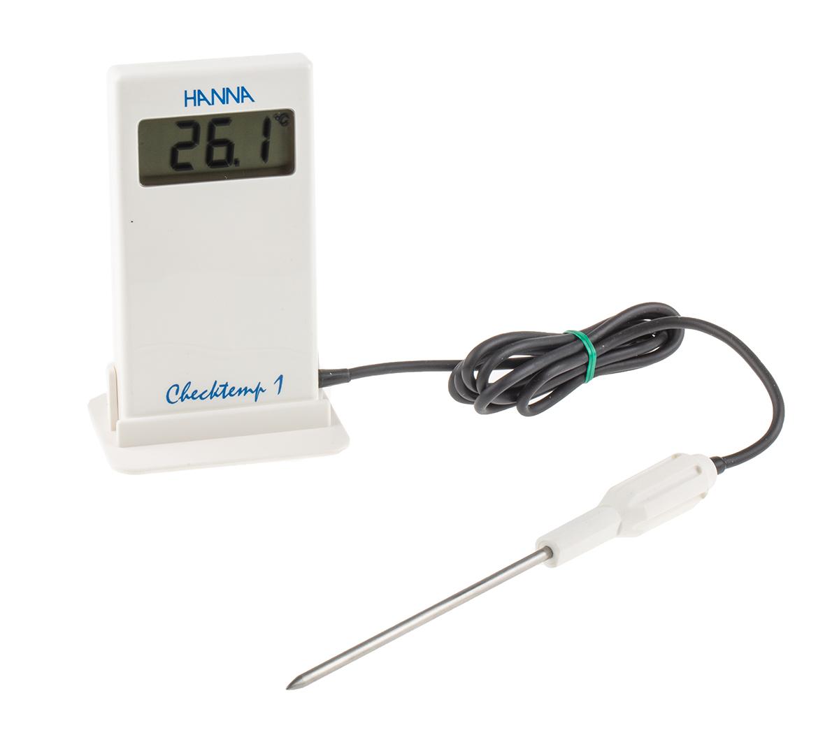 Produktfoto 1 von Hanna Instruments Digital Thermometer, HI 98509, , bis +150°C ± 0,3 K max, Messelement Typ NTC