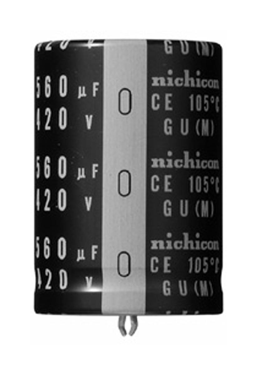 Produktfoto 1 von Nichicon GU Snap-In Aluminium-Elektrolyt Kondensator 4700μF ±20% / 50V dc, Ø 30mm x 30mm, bis 105°C