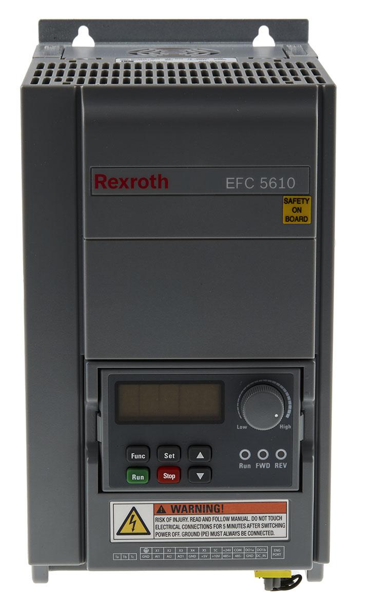 Produktfoto 1 von Bosch Rexroth EFC 5610, 1-Phasen Frequenzumrichter 2,2 kW, 230 V ac / 10,1 A 0 → 400Hz für Wechselstrommotor