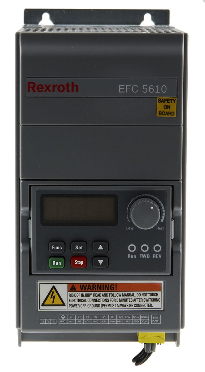 Produktfoto 1 von Bosch Rexroth EFC 5610, 3-Phasen Frequenzumrichter 2,2 kW, 380 V ac / 5,6 A 0 → 400Hz für Wechselstrommotor