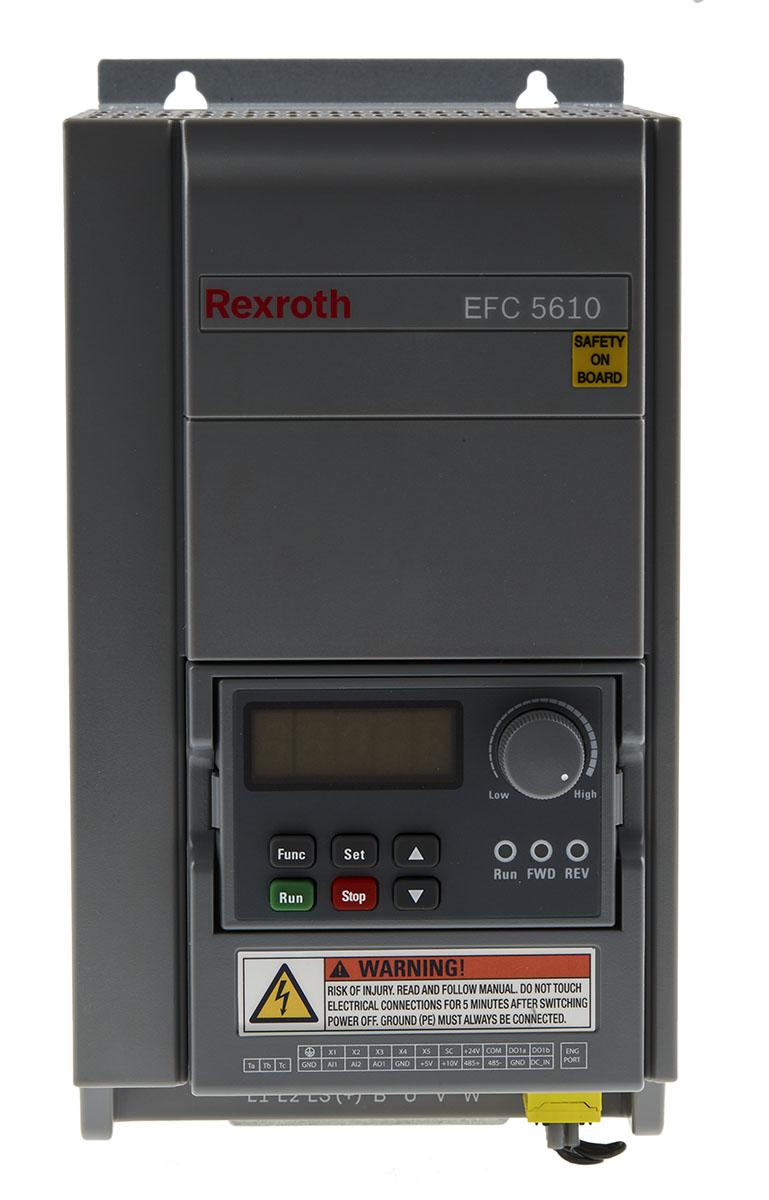 Produktfoto 1 von Bosch Rexroth EFC 5610, 3-Phasen Frequenzumrichter 4 kW, 380 V ac / 9,7 A 0 → 400Hz für Wechselstrommotor