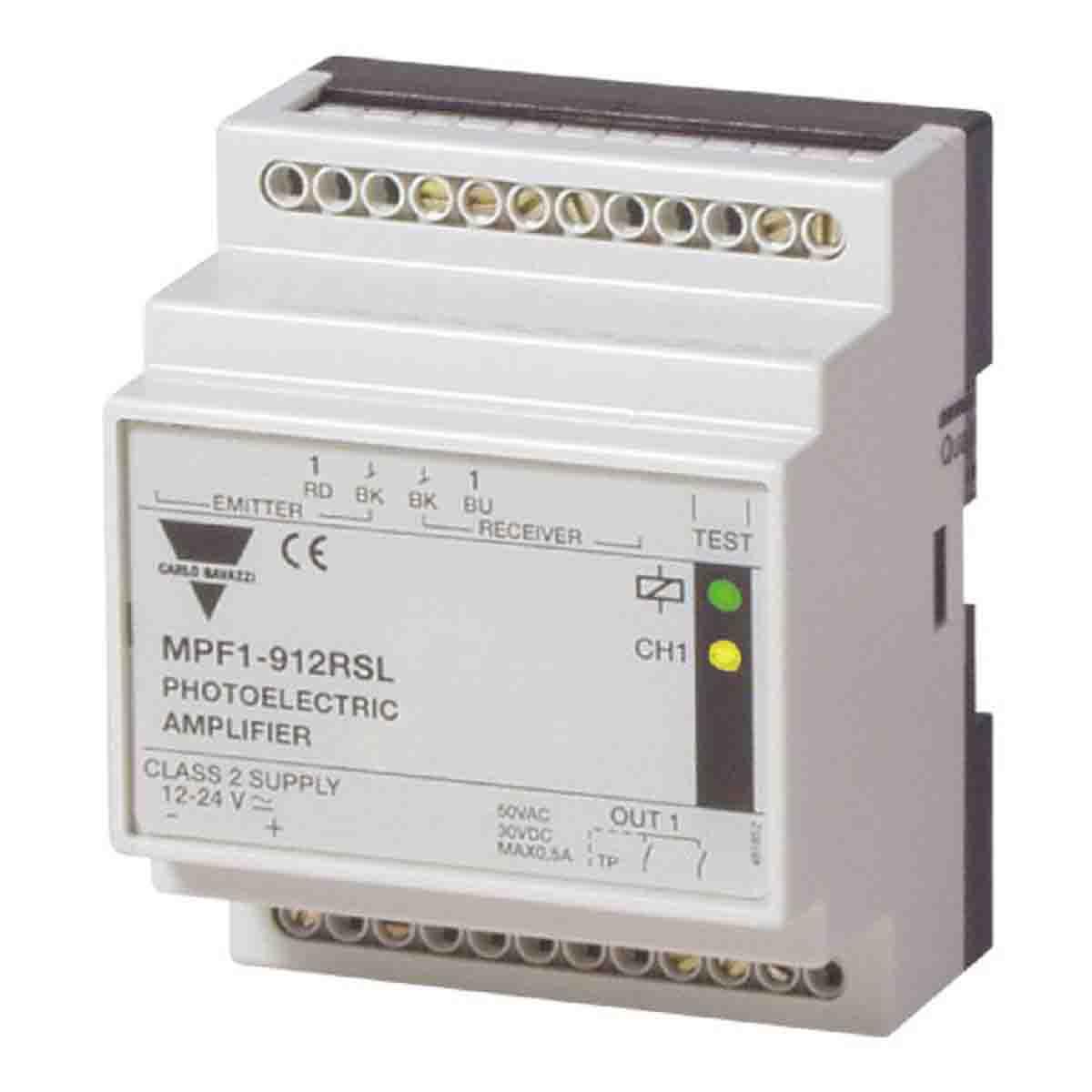 Produktfoto 1 von Carlo Gavazzi MPF zylindrisch Verstärker für fotoelektrischen Sensor, Durchgangsstrahl, Bereich 15 m, Relais Ausgang,