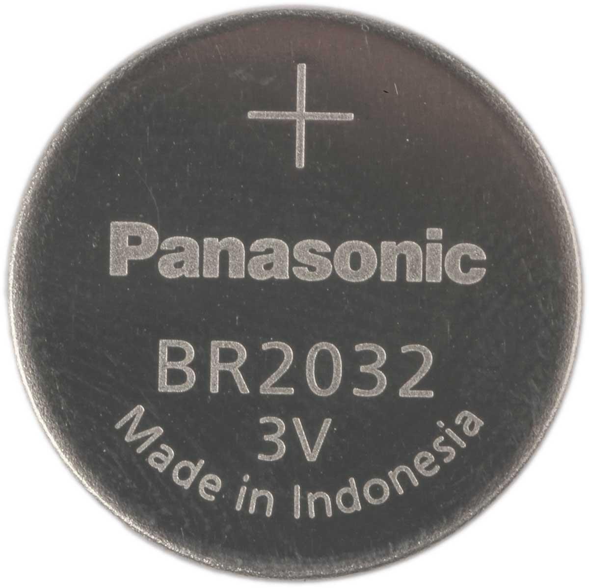 Produktfoto 1 von Panasonic BR2032, Li-Polycarbon Knopfzelle Ø 20mm, 3V / 190mAh