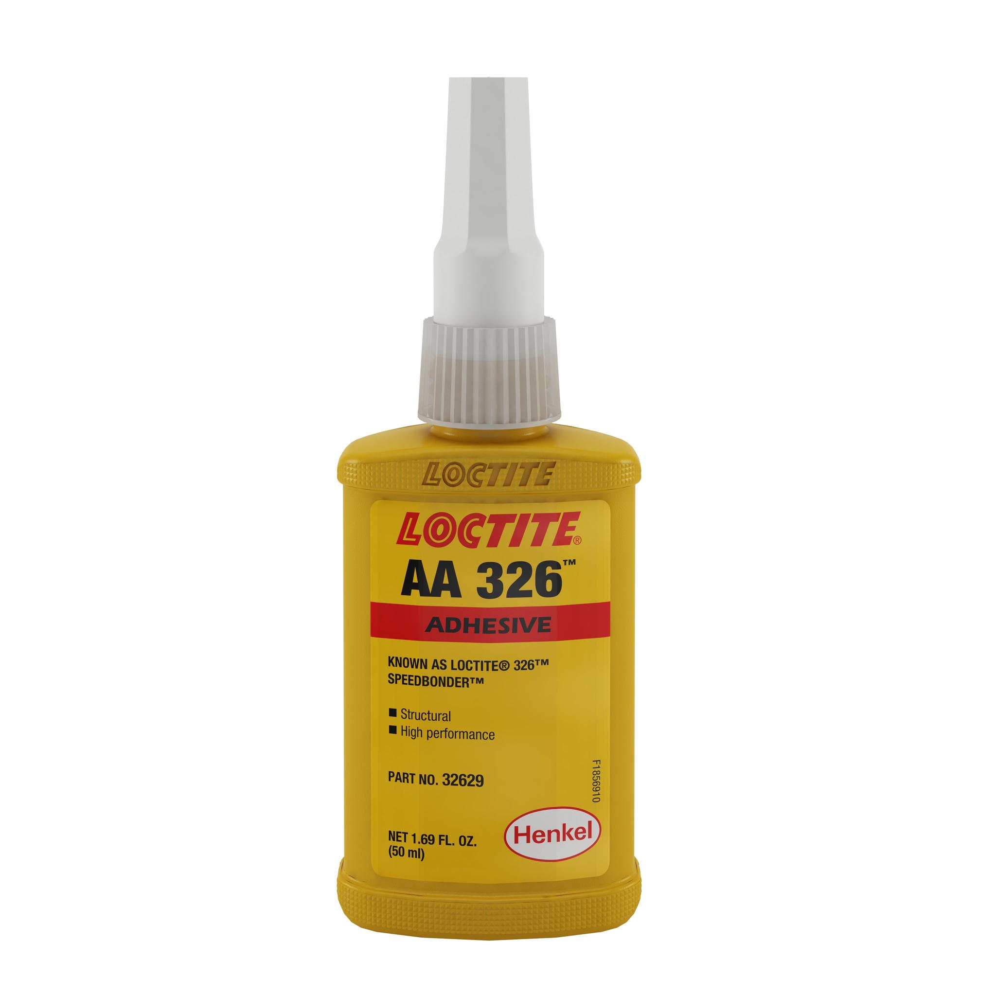 Produktfoto 1 von Loctite 326 Methacrylat Acrylklebstoff Flüssig Gelb, Flasche 50 ml, für Magnet